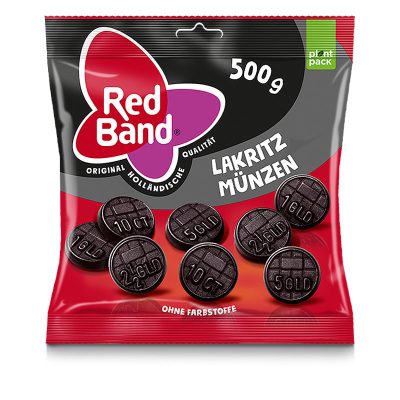 Red Band Lakritz Münzen Family Beutel 500g